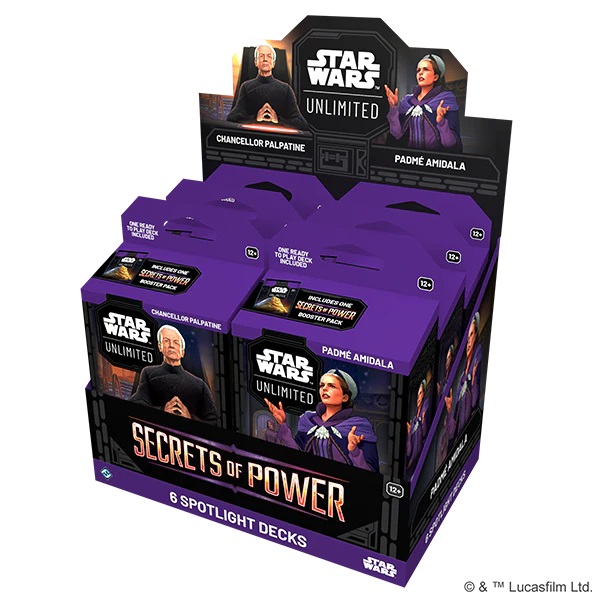 Star Wars: Unlimited - Secrets of Power - Spotlight Deck - Display (x6)