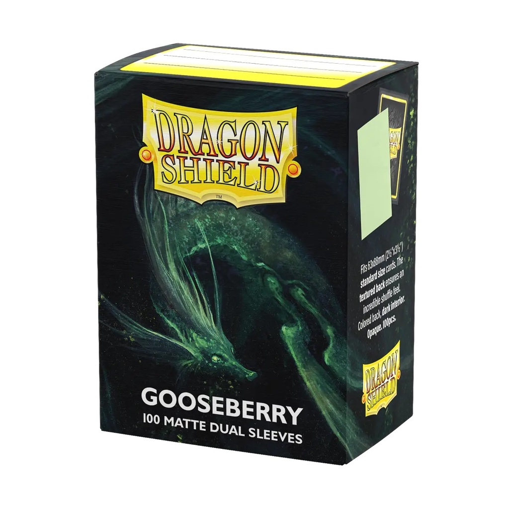 Sleeves: Dragon Shield - Standard - Dual Matte (x100) - Pastels - Gooseberry