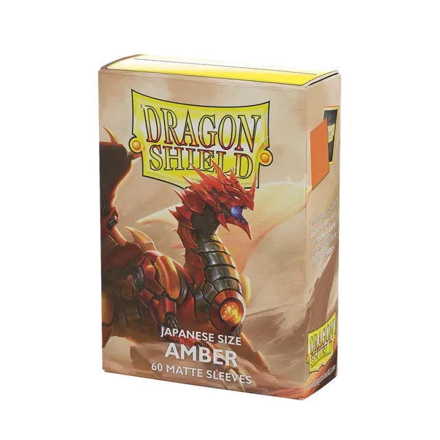 Sleeves: Dragon Shield - Japanese Size - Matte (x60) - Amber