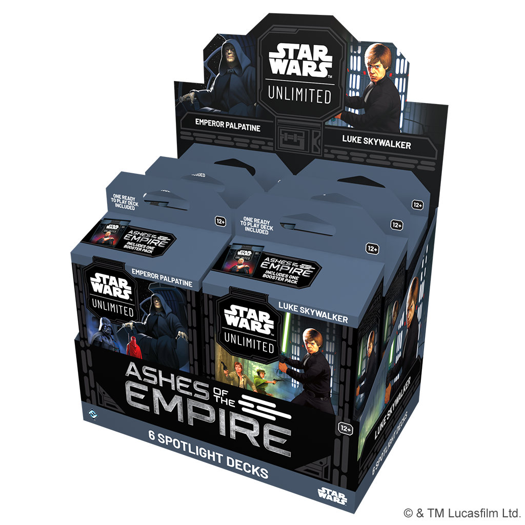 Star Wars: Unlimited -  Ashes of the Empire - Spotlight Deck - Display (x6)