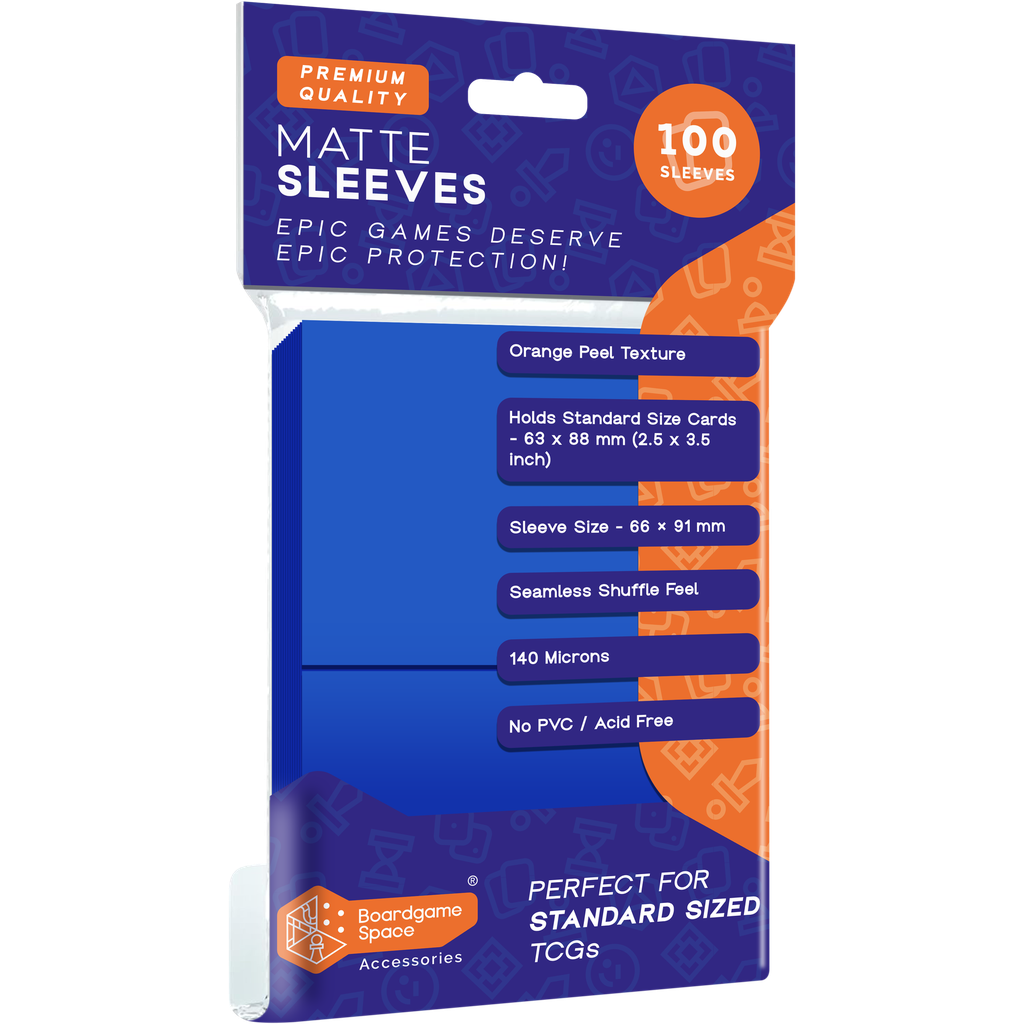 Sleeves: BGS - Matte (66 x 91mm) (x100) - Blue 