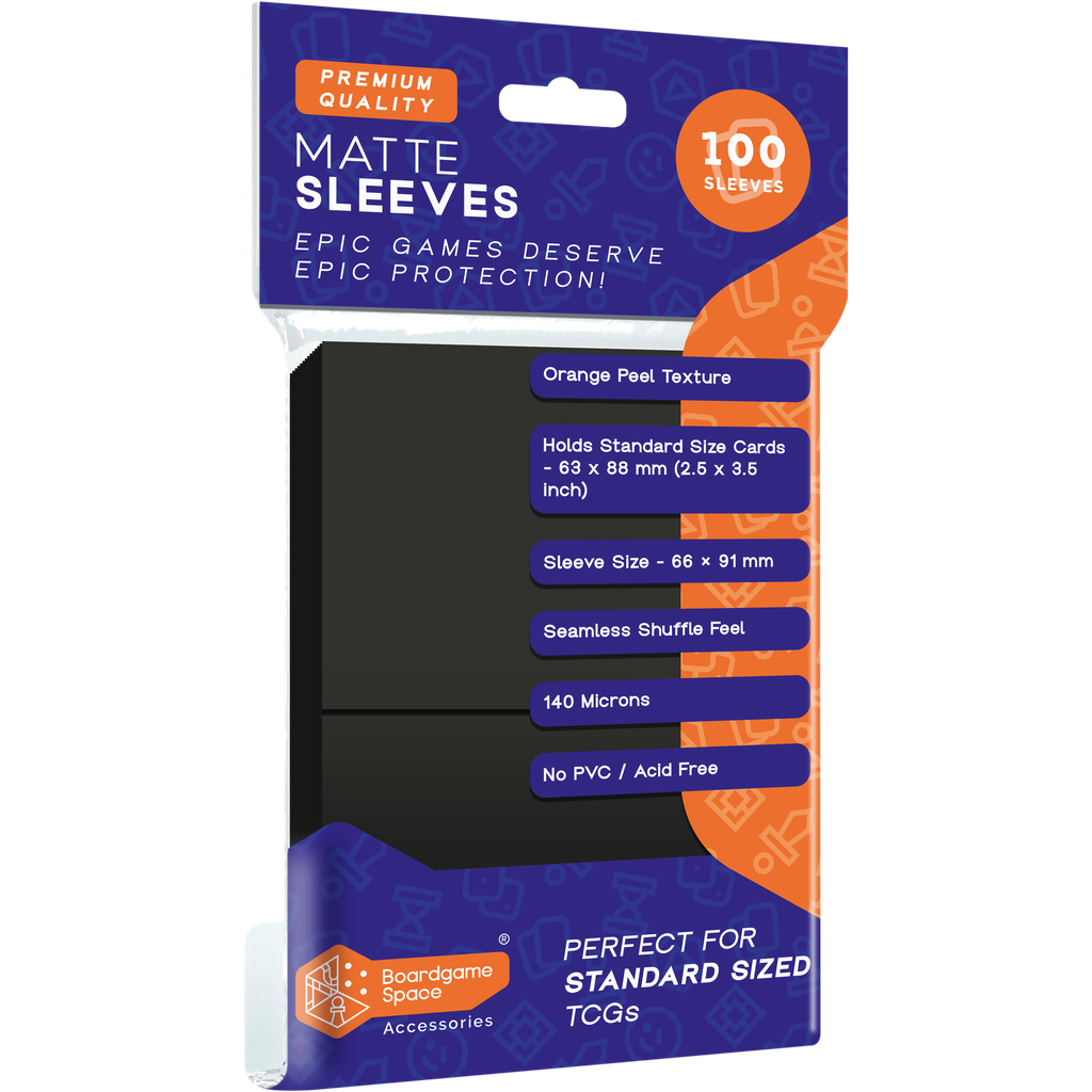 Sleeves: BGS - Matte (66 x 91mm) (x100) - Black