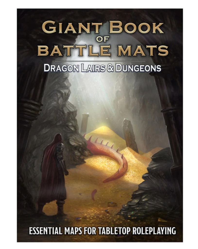 RPG Battle Mats: A Giant Book of Battle Mats - Dragon Lairs and Dungeons