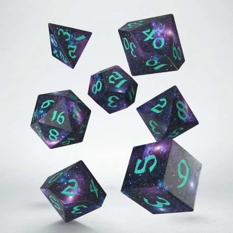 Dice: Q-Workshop - Full Art Dice Set - Stardust