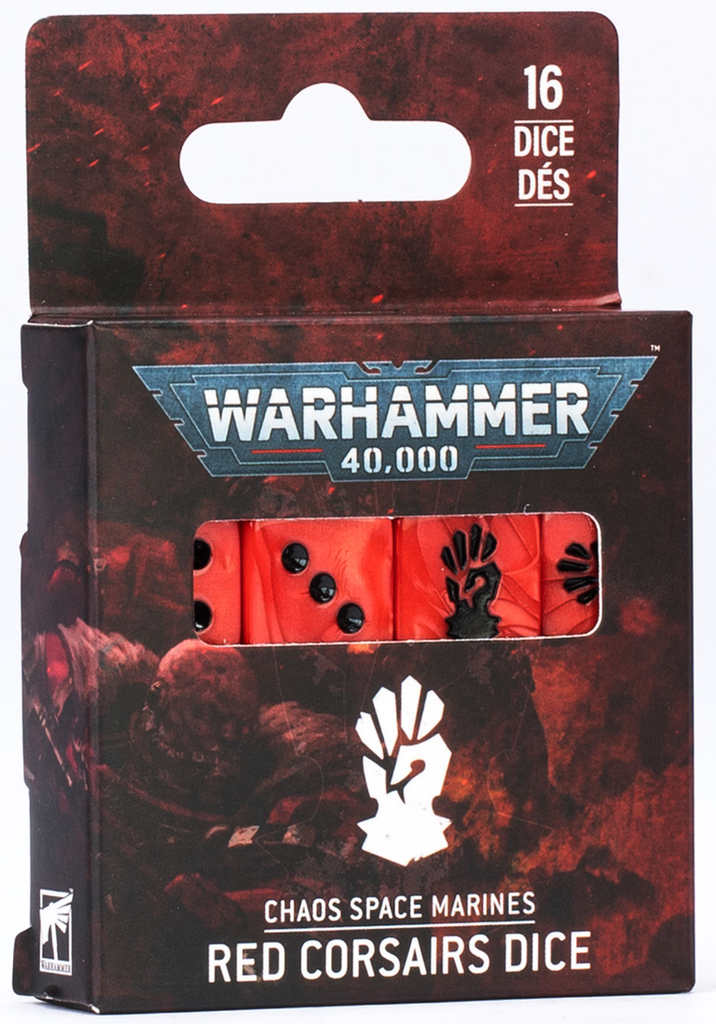 WH 40K: Chaos Space Marines Red Corsairs Dice