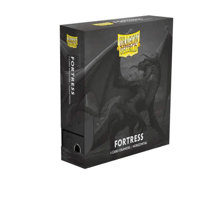 Card Drawer: Dragon Shield - Fortress - 4 Card Drawer Horizontal - Black