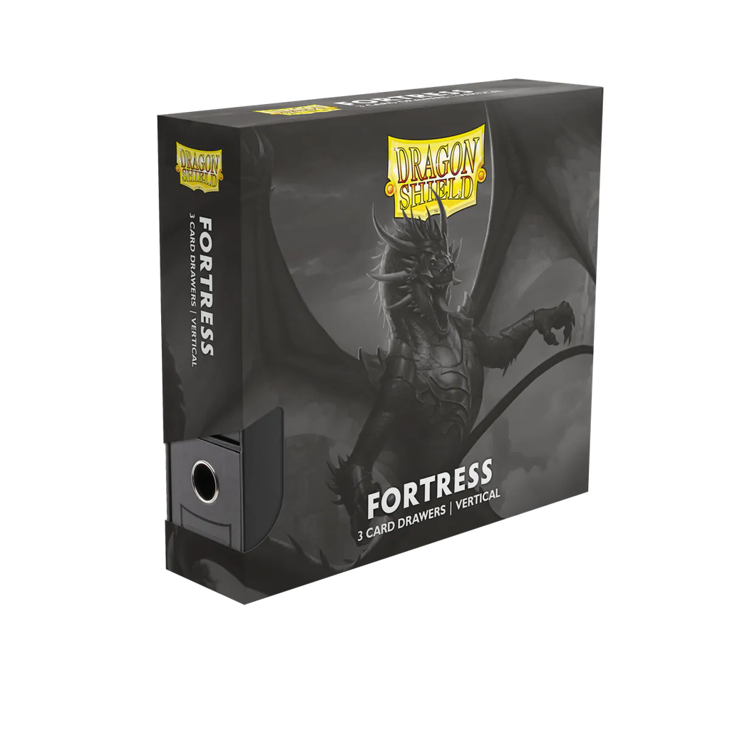Card Drawer: Dragon Shield - Fortress - 3 Card Drawer Vertical - Black