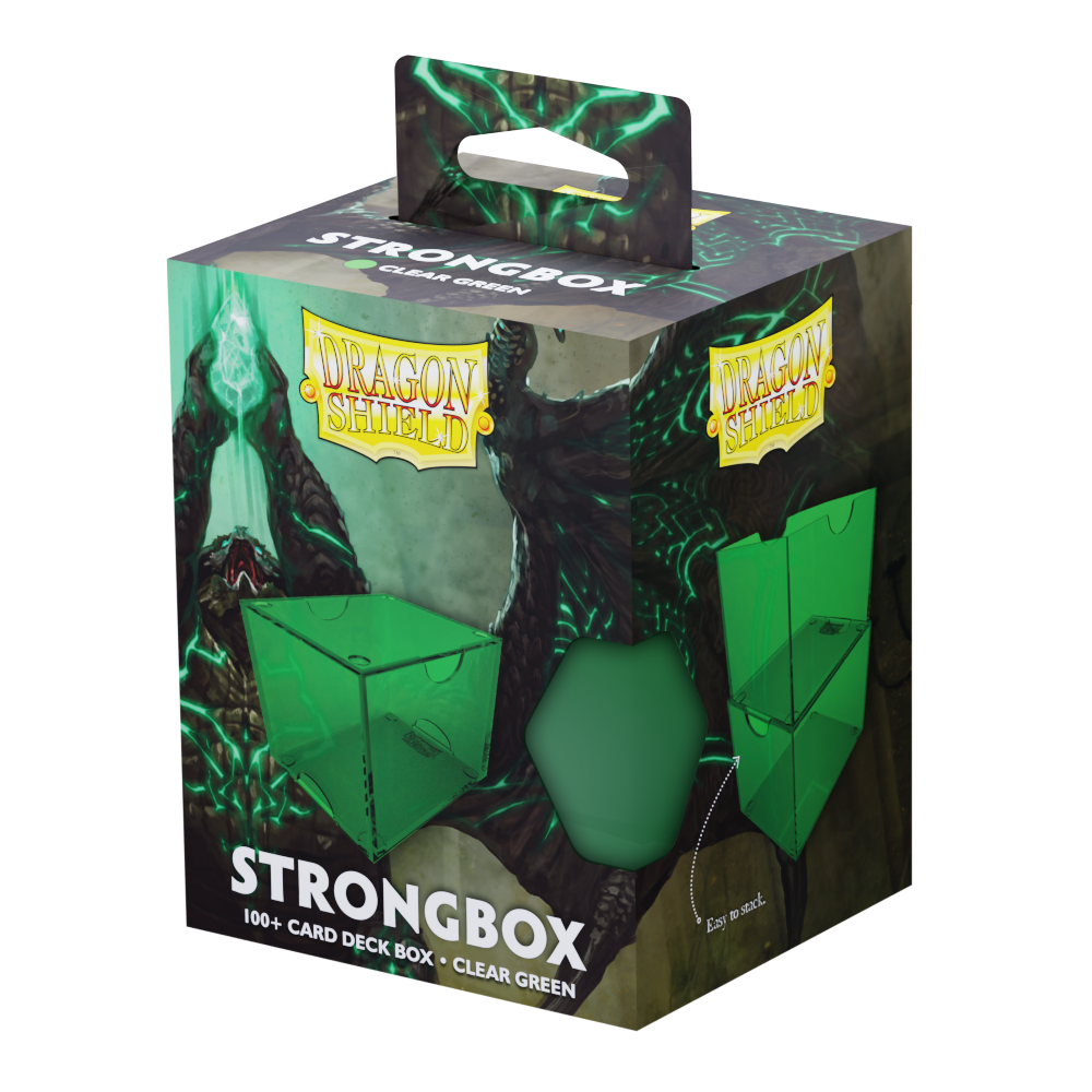 Deckbox: Dragon Shield - Strongbox - Clear/Green