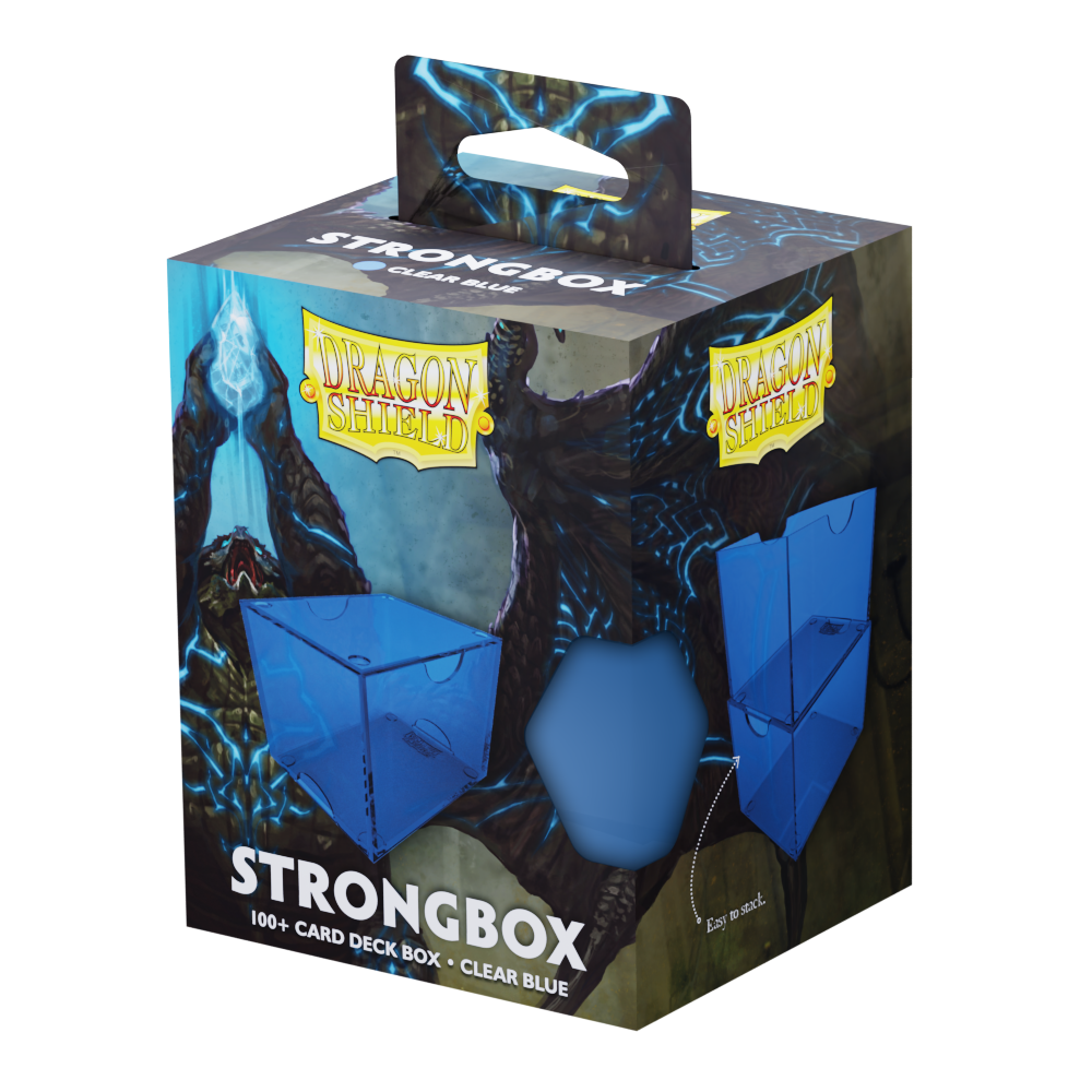 Deckbox: Dragon Shield - Strongbox - Clear/Blue