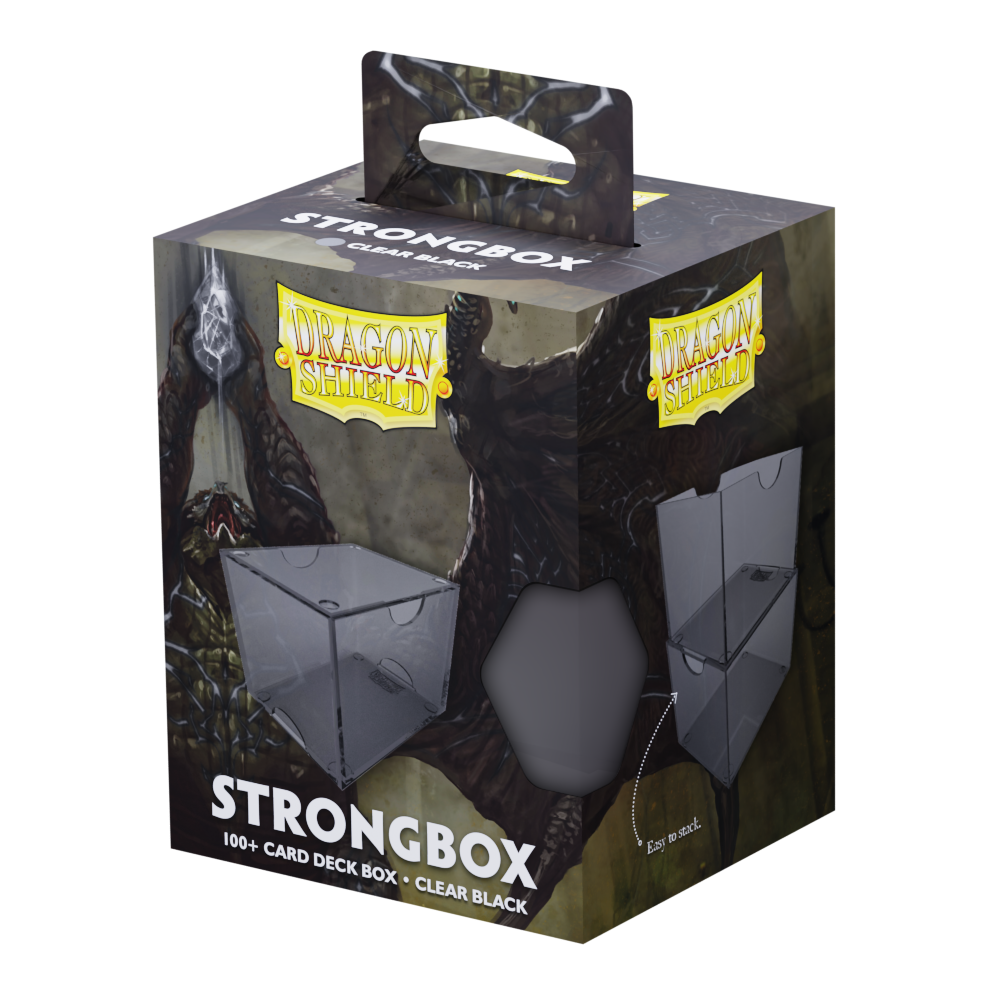 Deckbox: Dragon Shield - Strongbox - Clear/Black
