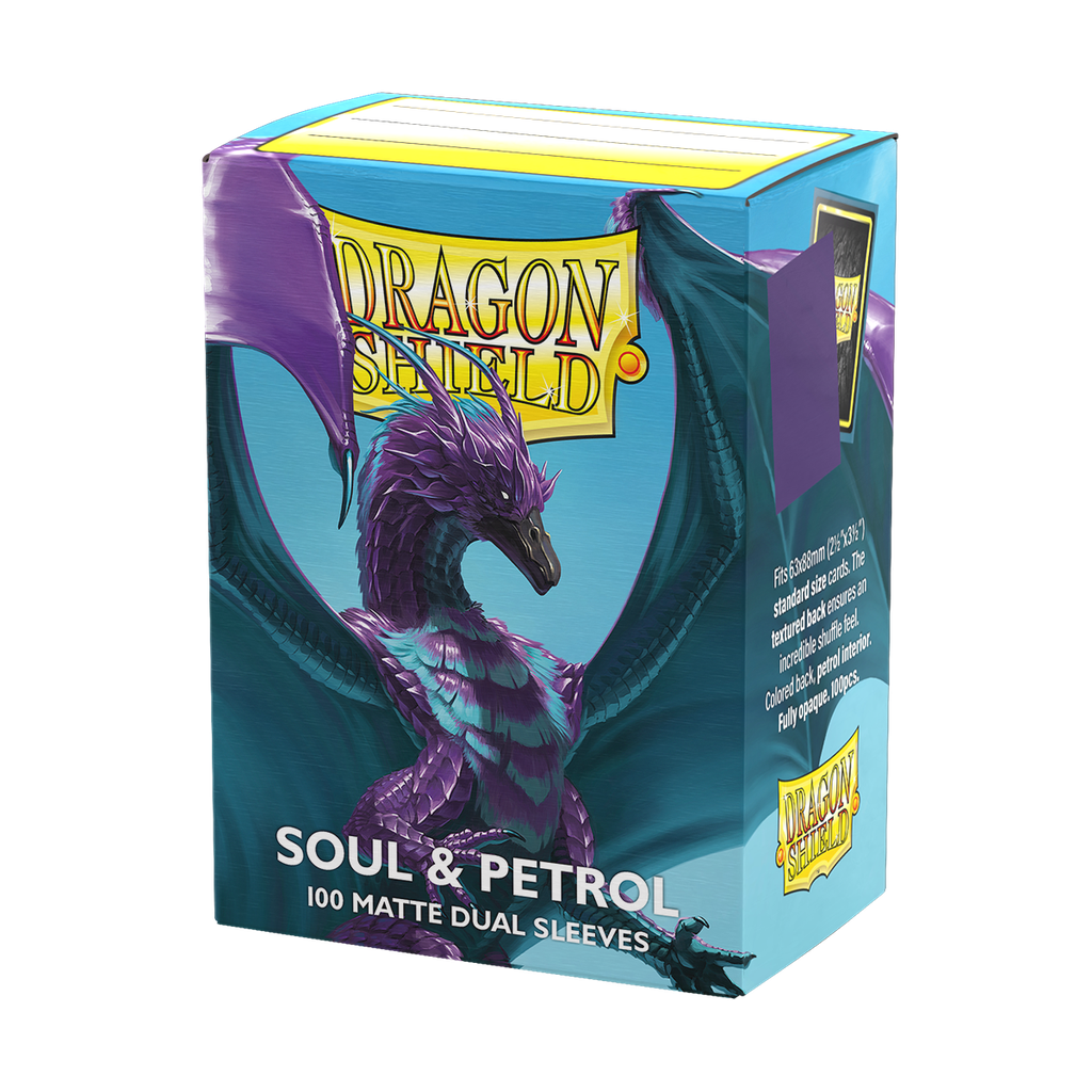 Sleeves: Dragon Shield - Standard - Matte Dual (x100) - Soul & Petrol