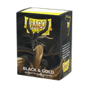 Sleeves: Dragon Shield - Standard - Matte Dual (x100) - Black & Gold