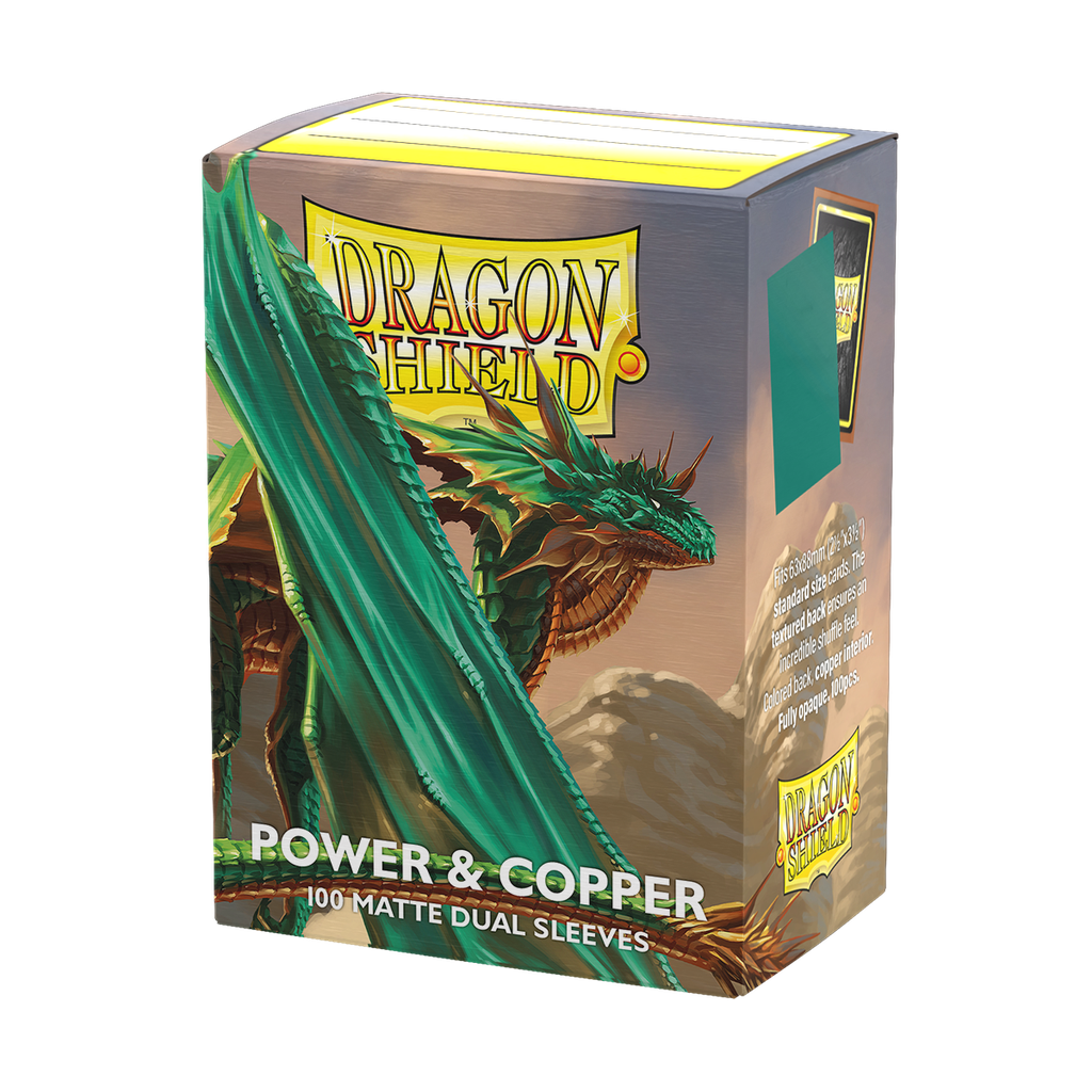 Sleeves: Dragon Shield - Standard - Matte Dual (x100) - Power & Copper