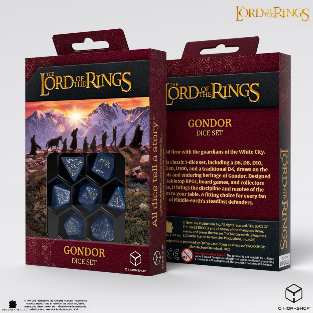 Dice: Q-Workshop - Lord of the Rings - Gondor Dice Set