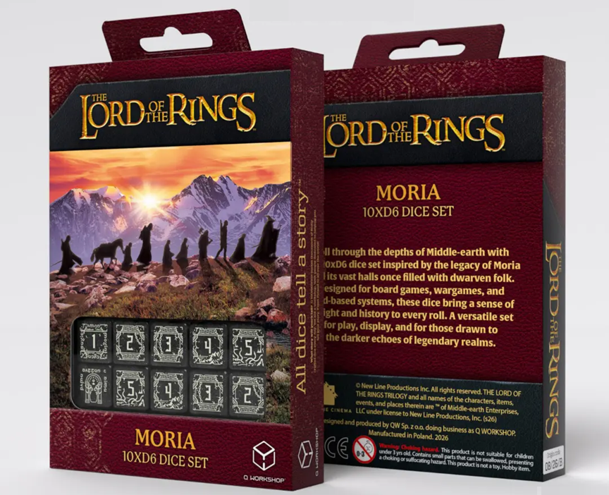 Dice: Q-Workshop - Lord of the Rings - Moria 10xD6 Dice Set