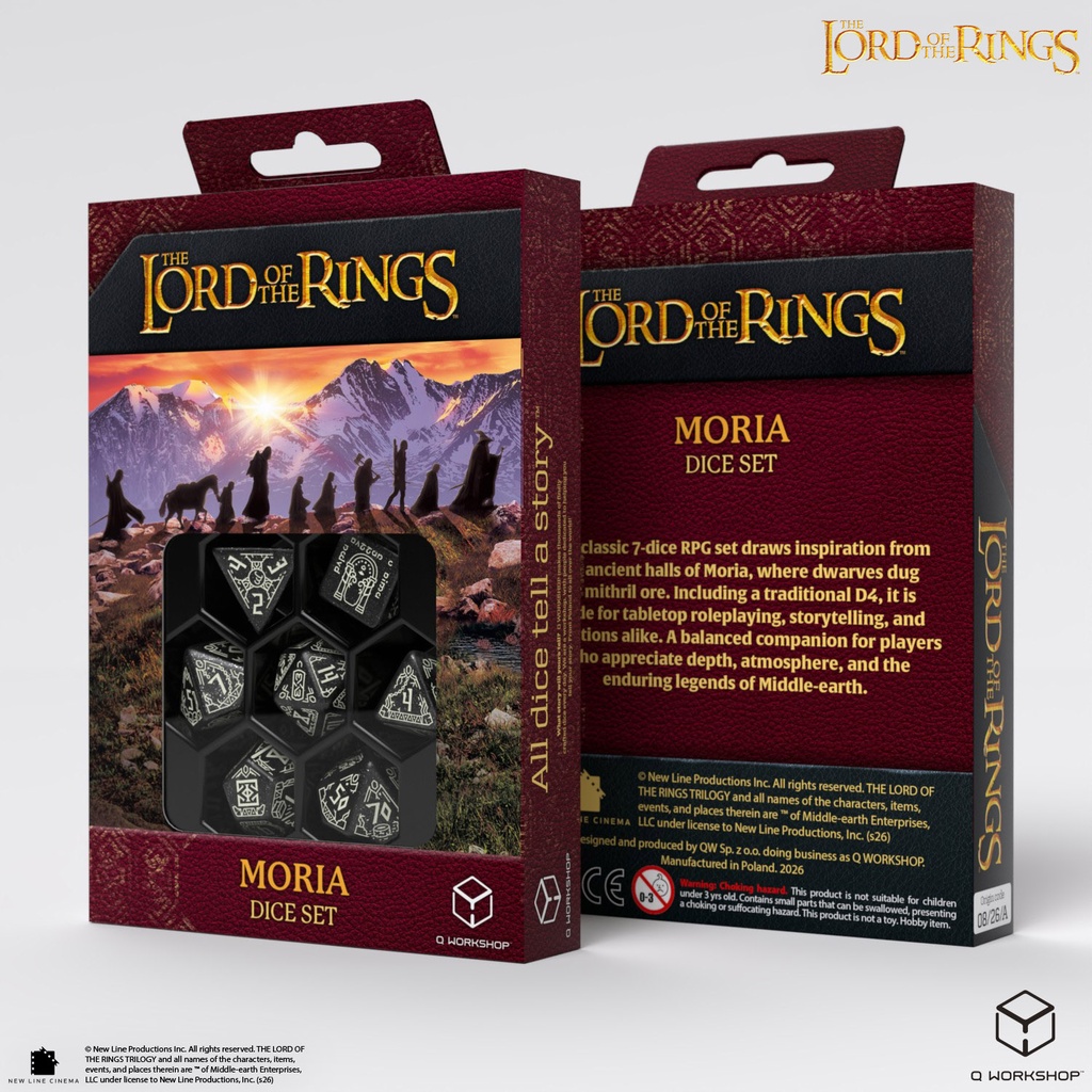 Dice: Q-Workshop - Lord of the Rings - Moria Dice Set