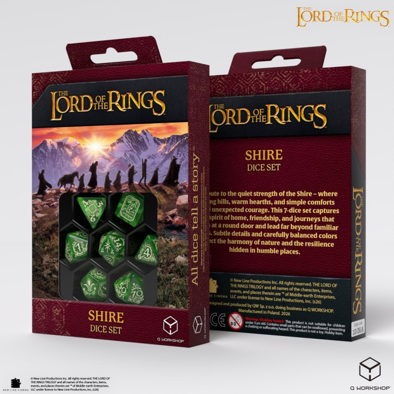 Dice: Q-Workshop - Lord of the Rings - Shire Dice Set
