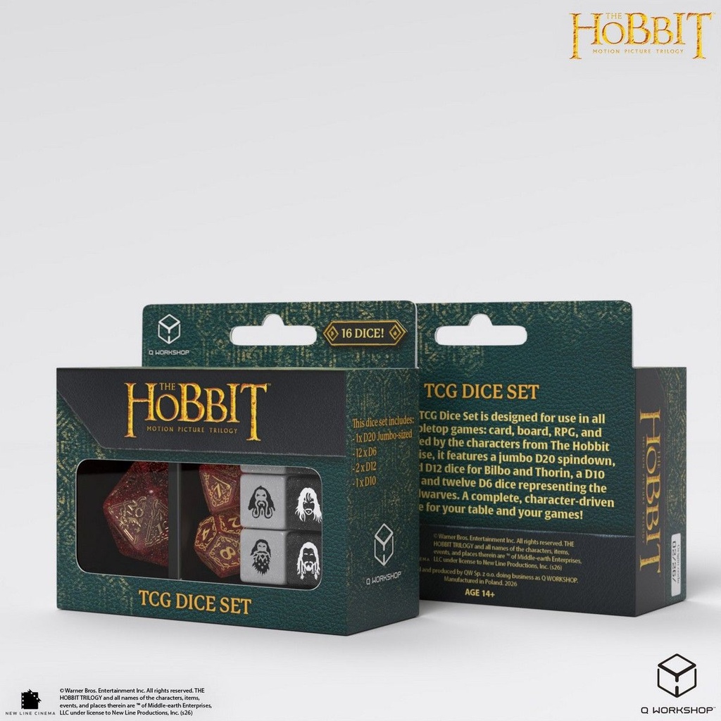 Dice: Q-Workshop - The Hobbit - TCG Dice Set - Ember Hearth