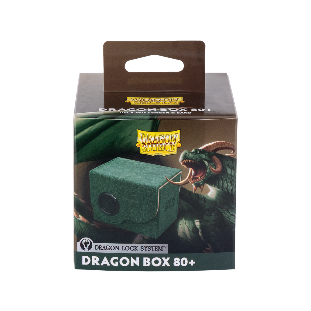 Deckbox: Dragon Shield - Dragon Box 80+ Green & Sand