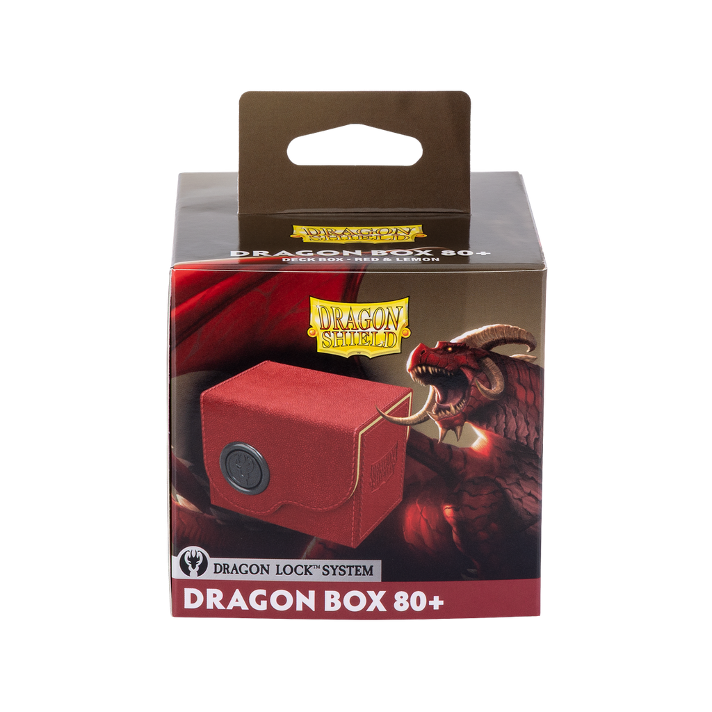 Deckbox: Dragon Shield - Dragon Box 80+ Red & Lemon