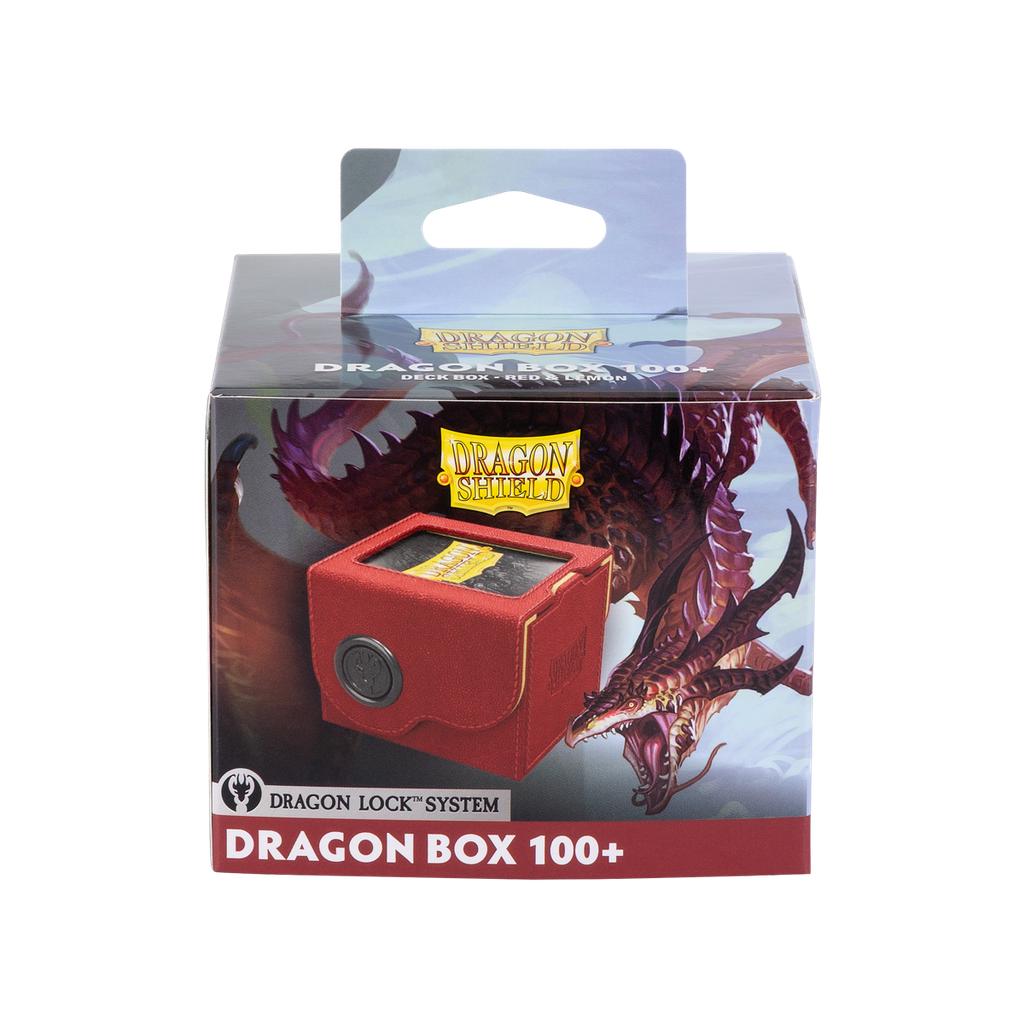 Deckbox: Dragon Shield - Dragon Box 100+ Red & Lemon