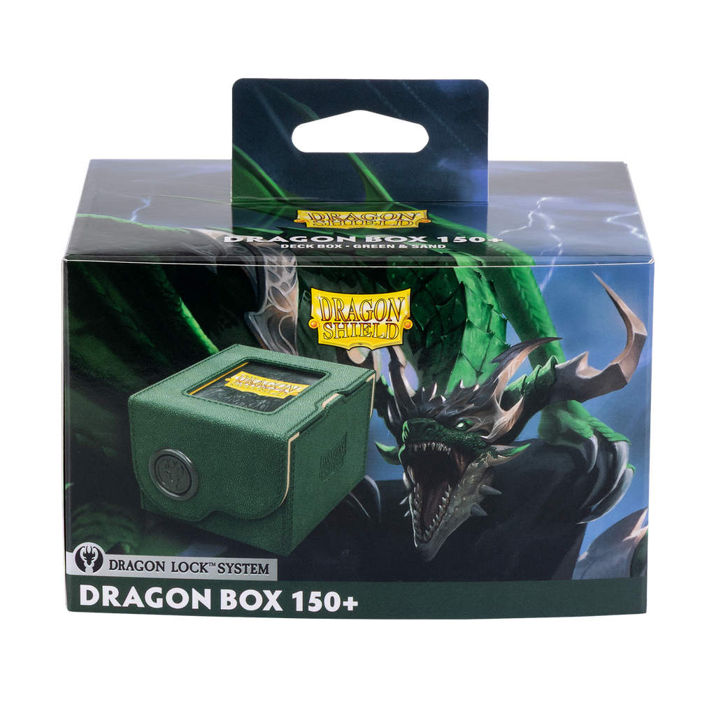 Deckbox: Dragon Shield - Dragon Box 150+ Green & Sand