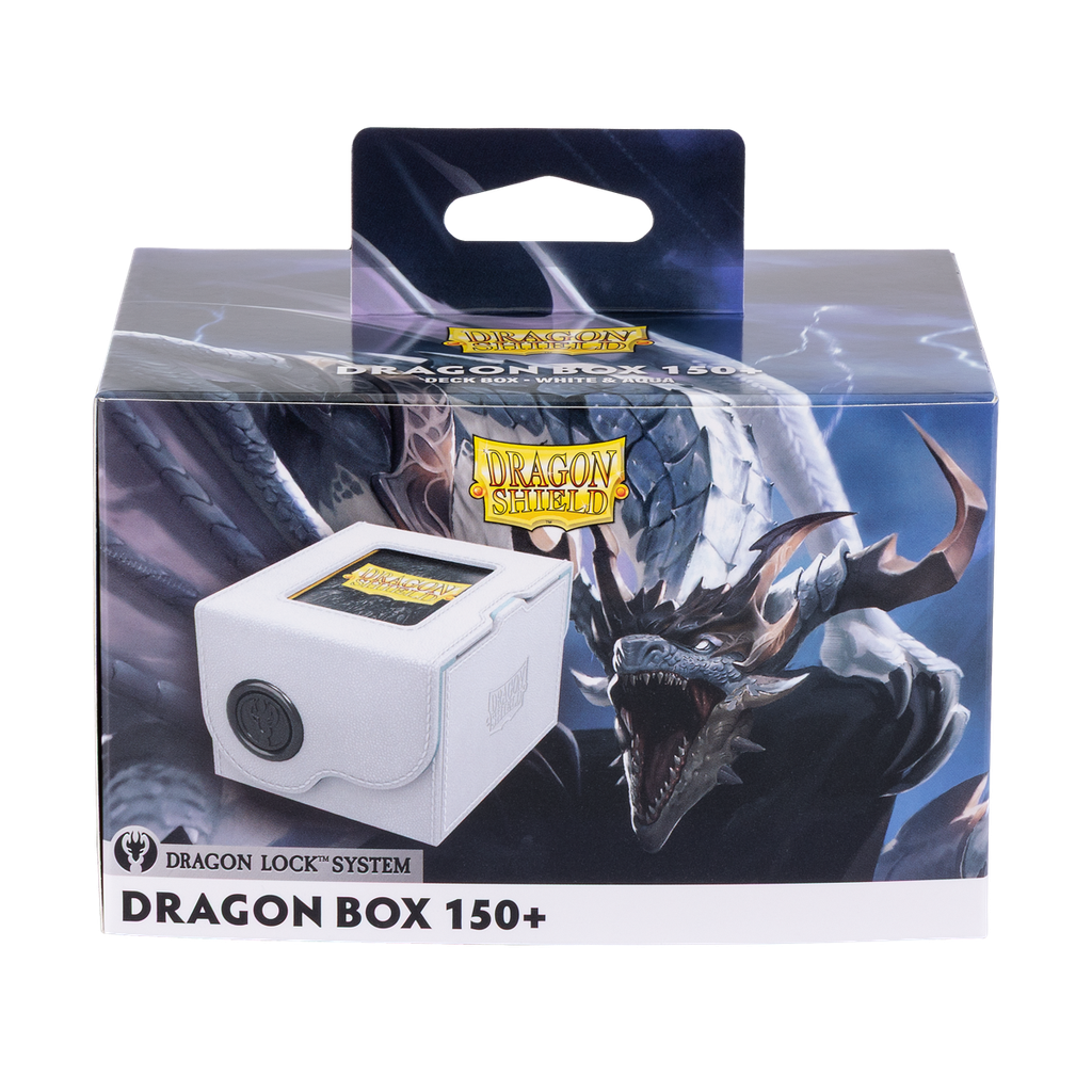 Deckbox: Dragon Shield - Dragon Box 150+ White & Aqua