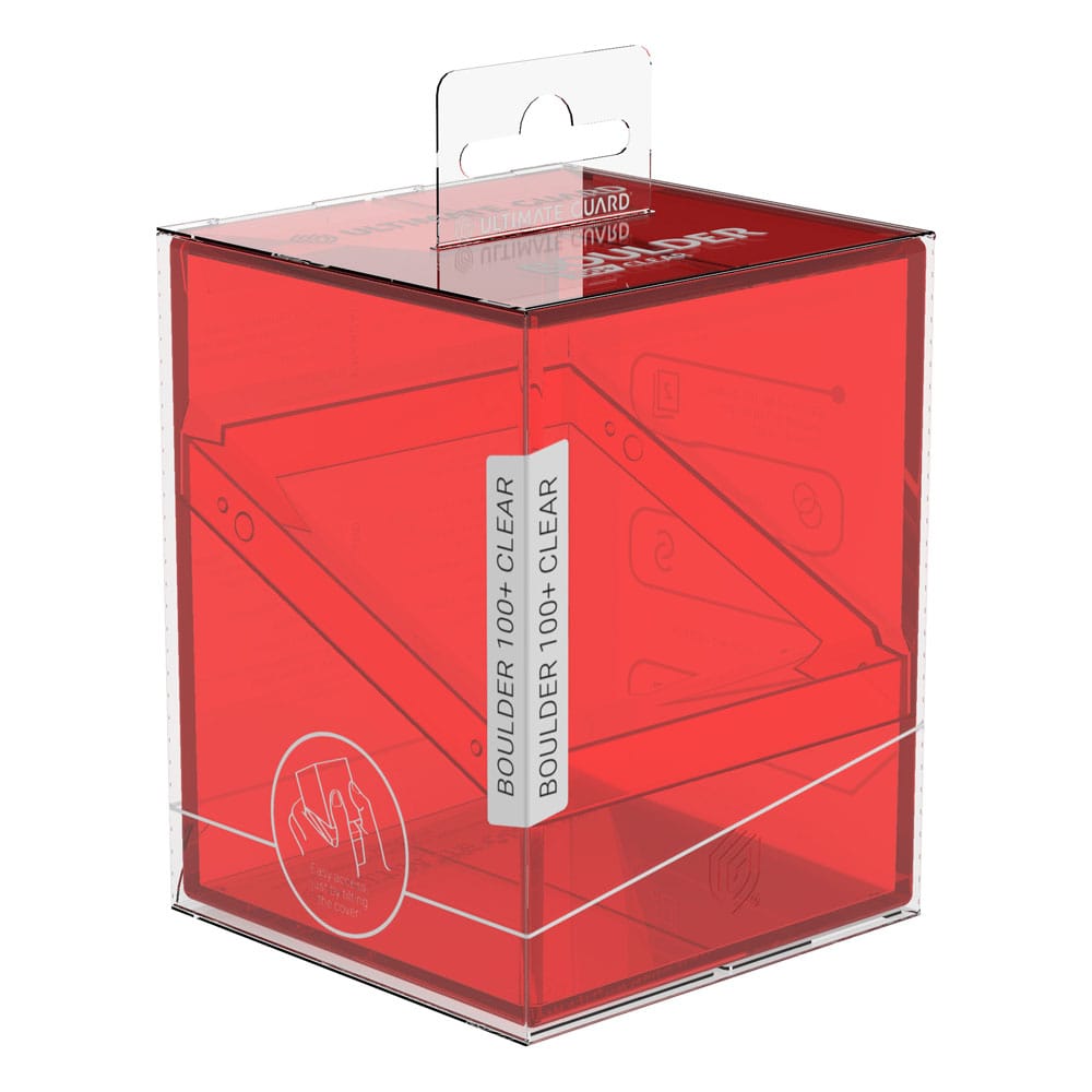 Deck Box: Ultimate Guard - Boulder 100+ Clear - Ruby