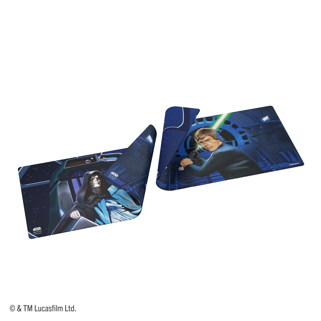 Gamemat: Star Wars: Unlimited - Double-Sided - Jedi Luke Skywalker & Emperor Palpatine