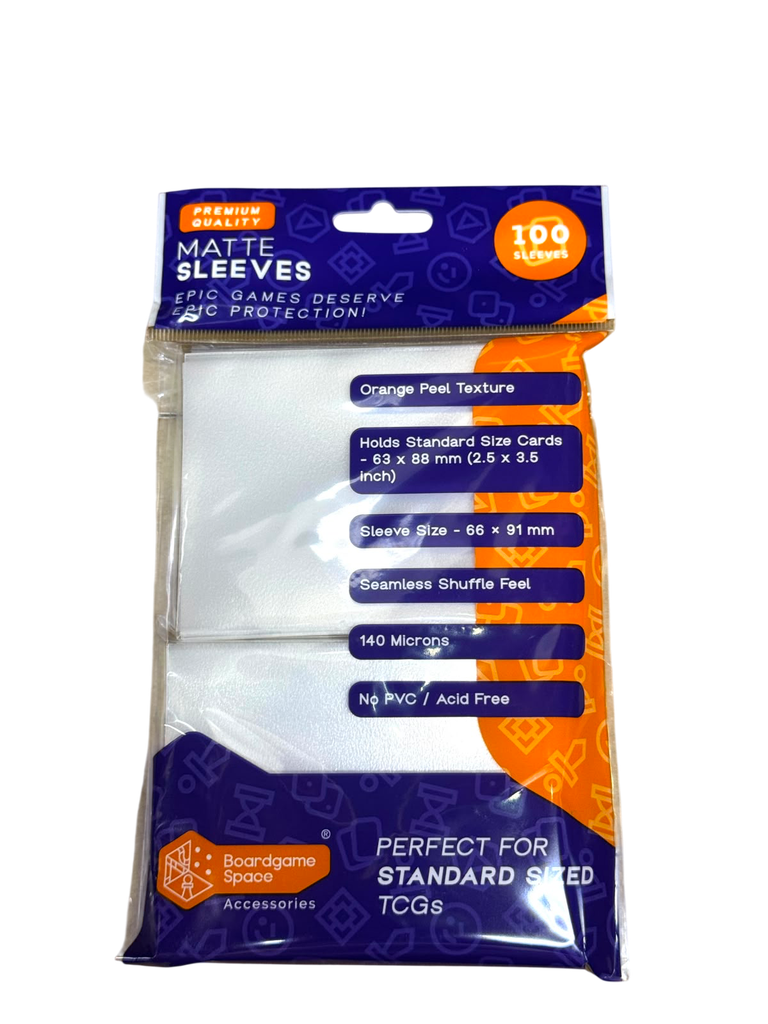 Sleeves: BGS - Matte (66 x 91mm) (x100) - Clear