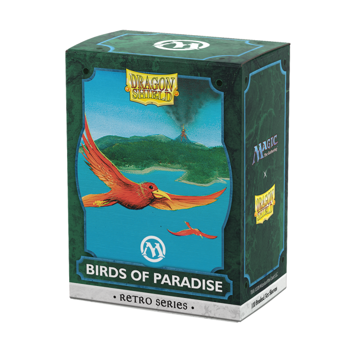 Sleeves: Dragon Shield - Standard Size - Brushed Art (x100) - MTG Retro Series - Birds of Paradise