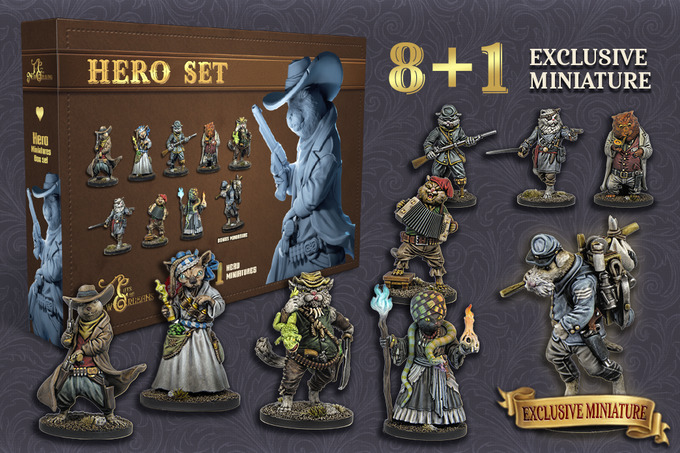The Cats of New Orleans - Hero Miniatures Set
