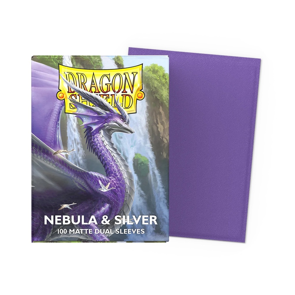 Sleeves: Dragon Shield - Standard - Dual Matte (x100) - Nebula & Silver
