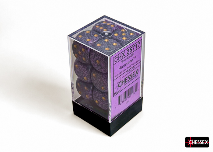 Dice: Chessex - Speckled - 16mm D6 (x12) - Hurricane