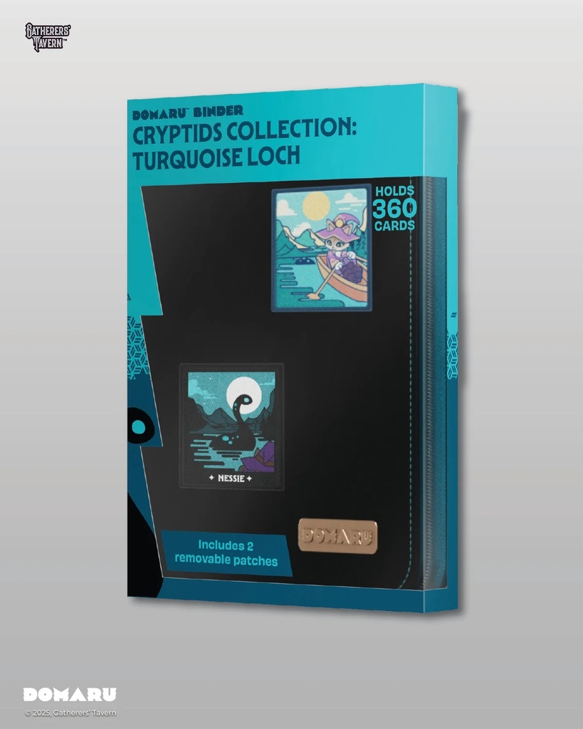 Patch Binder: 9-Pocket DOMARU Binder - Cryptids Collection - Turquoise Loch
