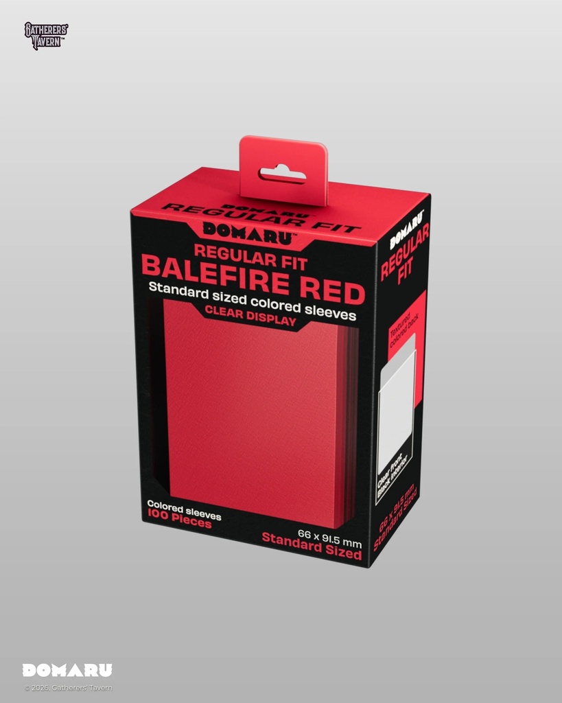 Sleeves: DOMARU Regular Fit - Balefire Red