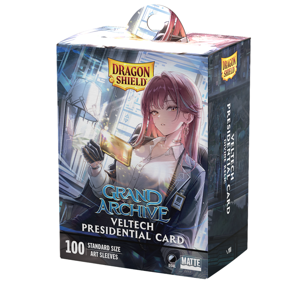 Sleeves: Dragon Shield - Standard Size - Dual Matte Art (x100) - Grand Archive TCG - VelTech Presidential Card