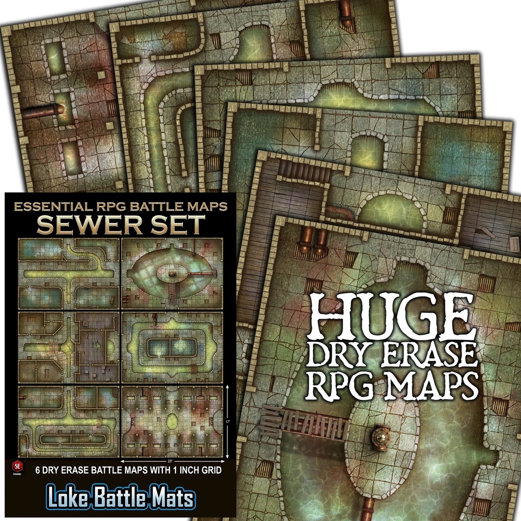 Essential RPG Battle Maps - Sewer Set
