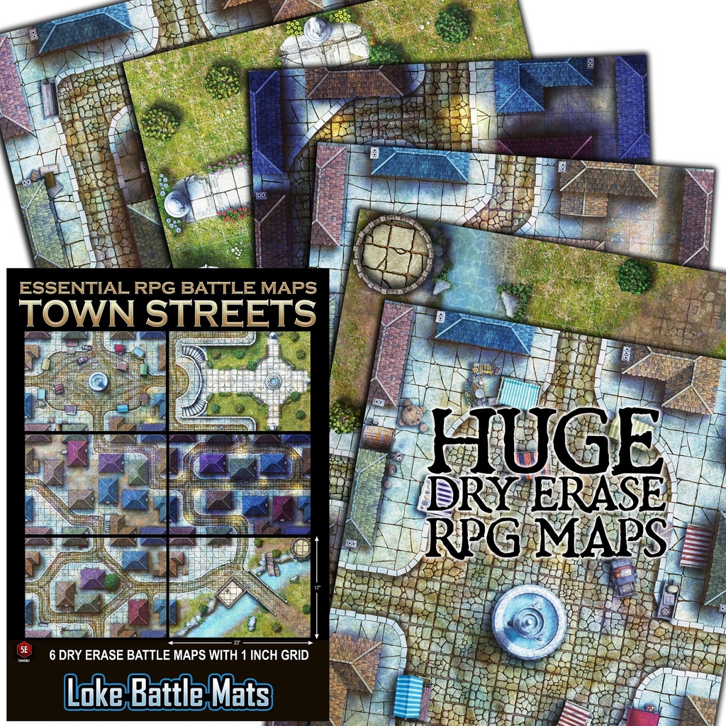 Essential RPG Battle Maps - Town Streets