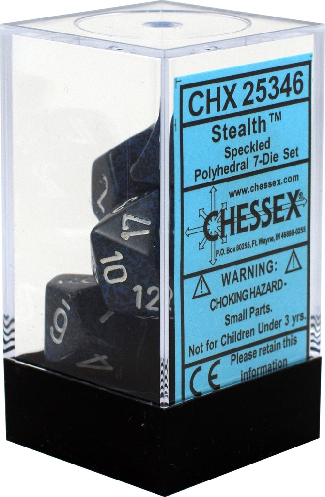 Dice: Chessex - Speckled - Poly Set (x7) - Stealth