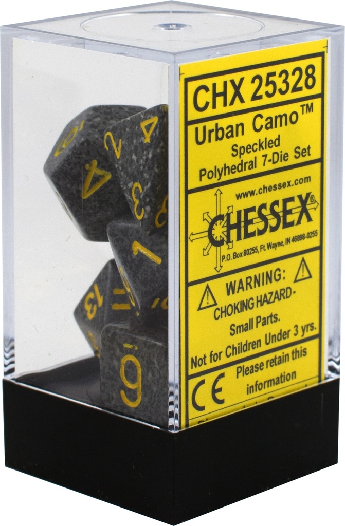 Dice: Chessex - Speckled - Poly Set (x7) - Urban Camo
