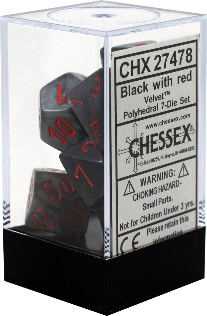 Dice: Chessex - Velvet - Poly Set (x7)