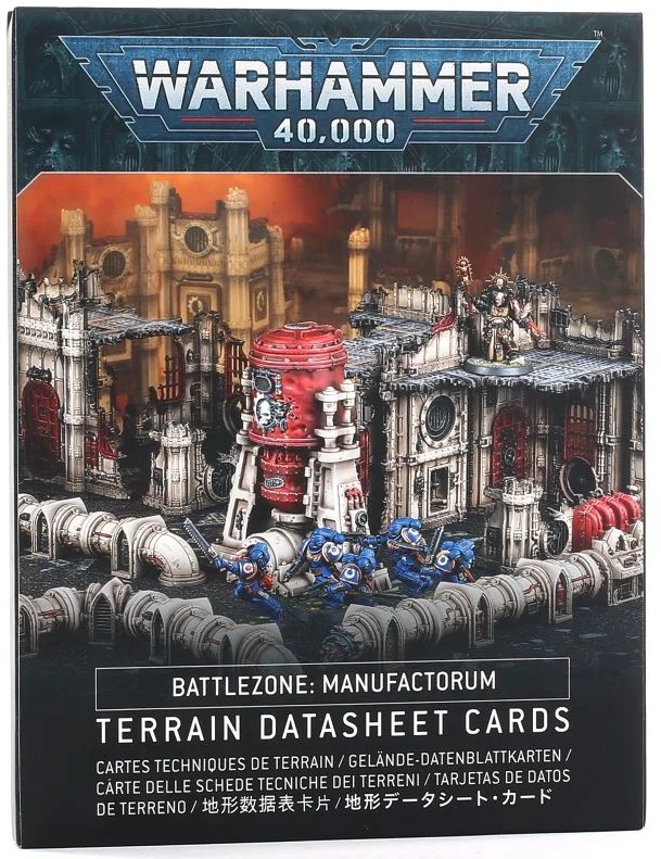 WH 40K: Battlezone: Manufactorium - Terrain Data Sheet Cards