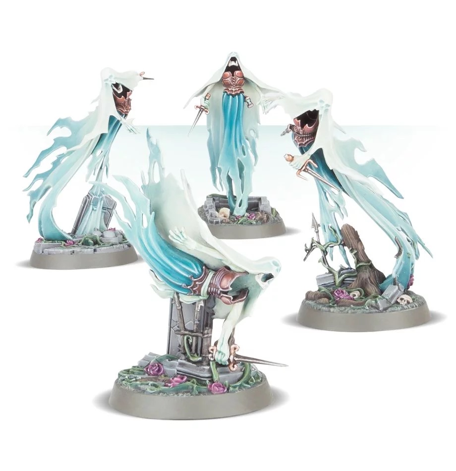 WH AoS: Nighthaunt - Myrmourn Banshees (Easy to Build)