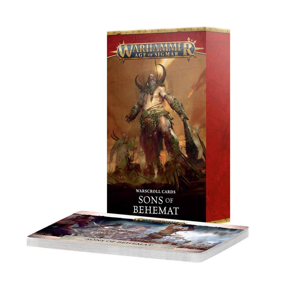 WH AoS: Warscroll Cards - Sons of Behemat