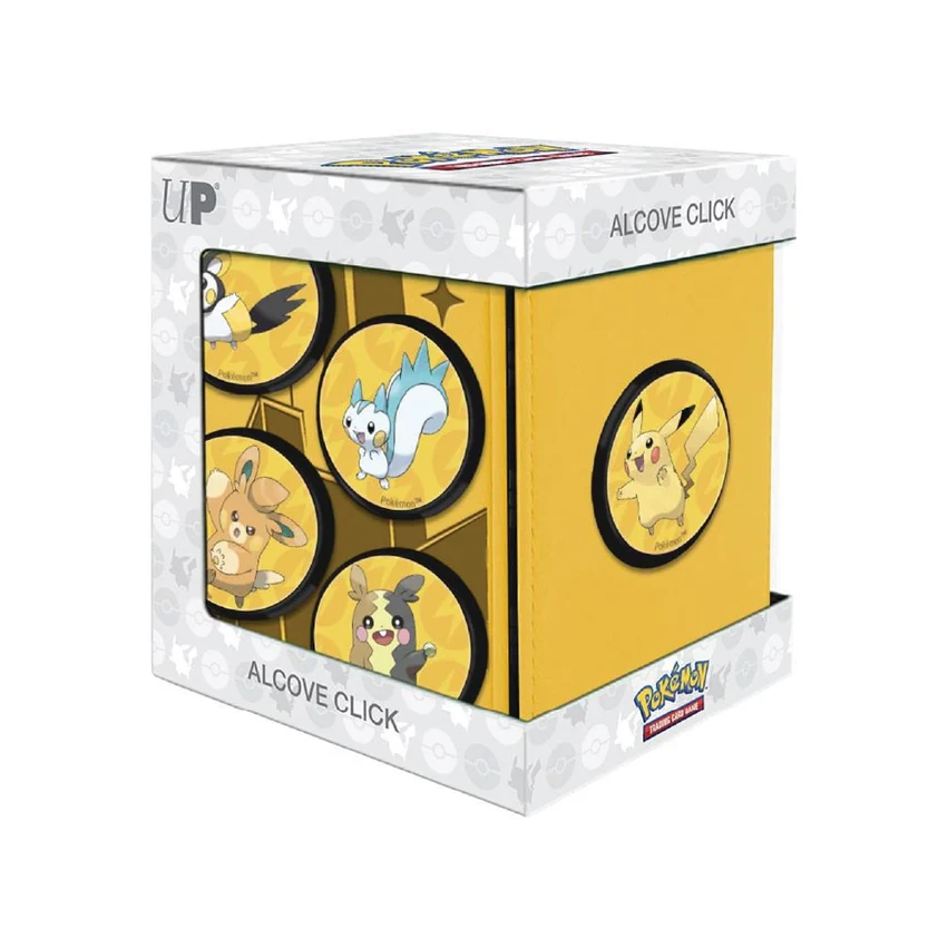 Pokemon Deck Box: Ultra PRO - Alcove Click - Shimmering Skyline ft. Pikachu