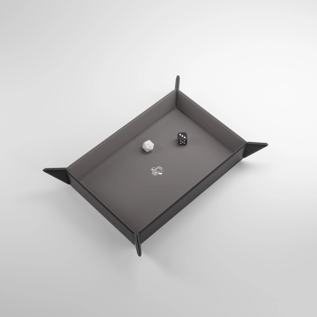 Dice Tray: Gamegenic - Rectangular Magnetic - Black/Grey