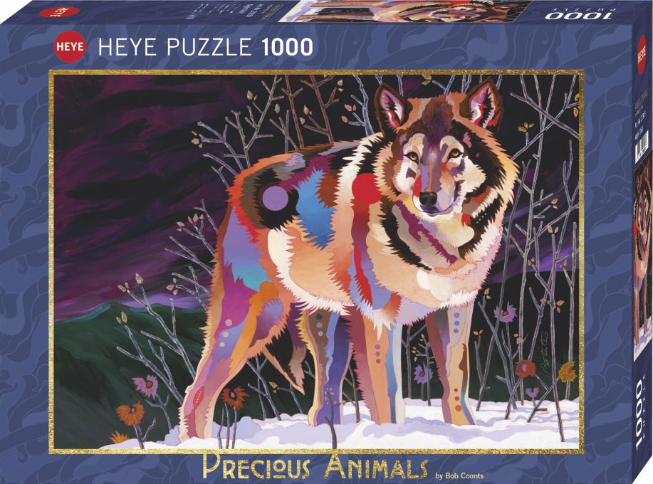 Jigsaw Puzzle: HEYE - Precious Animals Night Wolf (1000 Pieces)