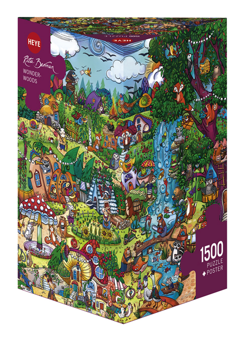 Jigsaw Puzzle: HEYE - Triangle: Berman, Wonderwoods (1500 Pieces)