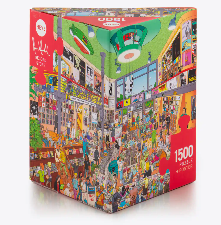 Jigsaw Puzzle: HEYE - Triangle: Herold, Record Store (1500 Pieces)